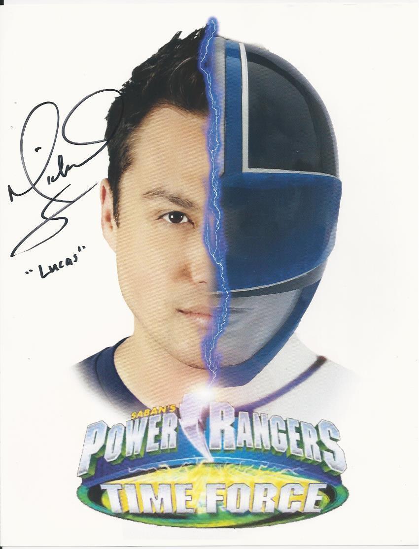 Michael Copon - Power Rangers Time Force signed Photo Poster painting