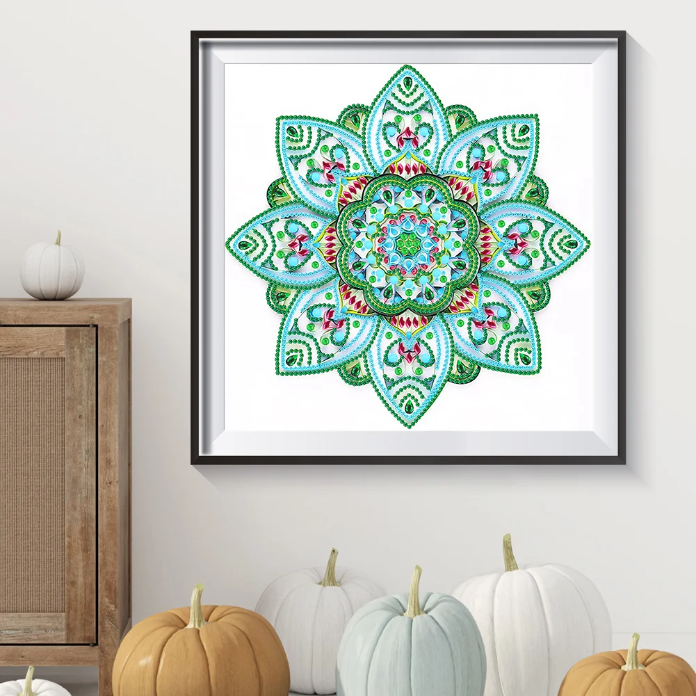 Special Shape Diamond Painting 30*30cm - Quilling Mandala