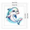 Magical Dolphin-18CT Stamped Cross Stitch 20*20cm