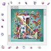 Butterfly Flower L 5D Partial Drill DIY Diamond Painting Kit 30*30cm