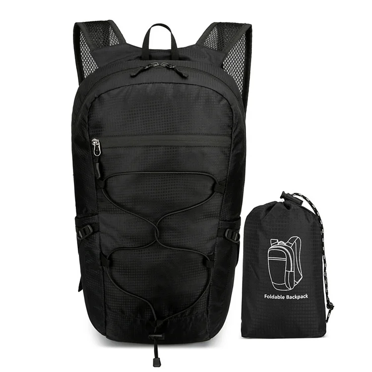 Shoulder Bag Lightweight Backpack for Hiking Climbing Camping (Black)
