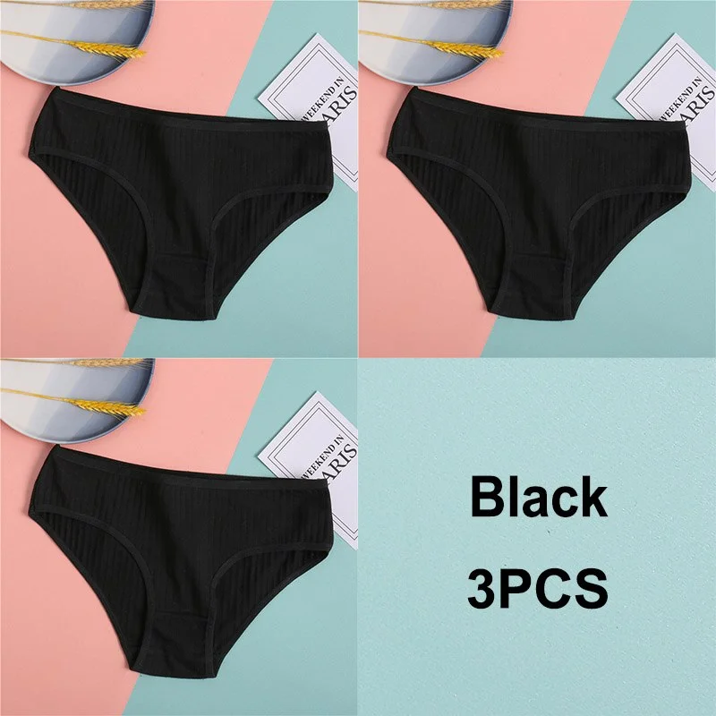 Billionm Cotton Panties Women's Underwear Casual Solid Color Panties for Women Intimate Lingerie Sexy Briefs Female Underpants M-XL