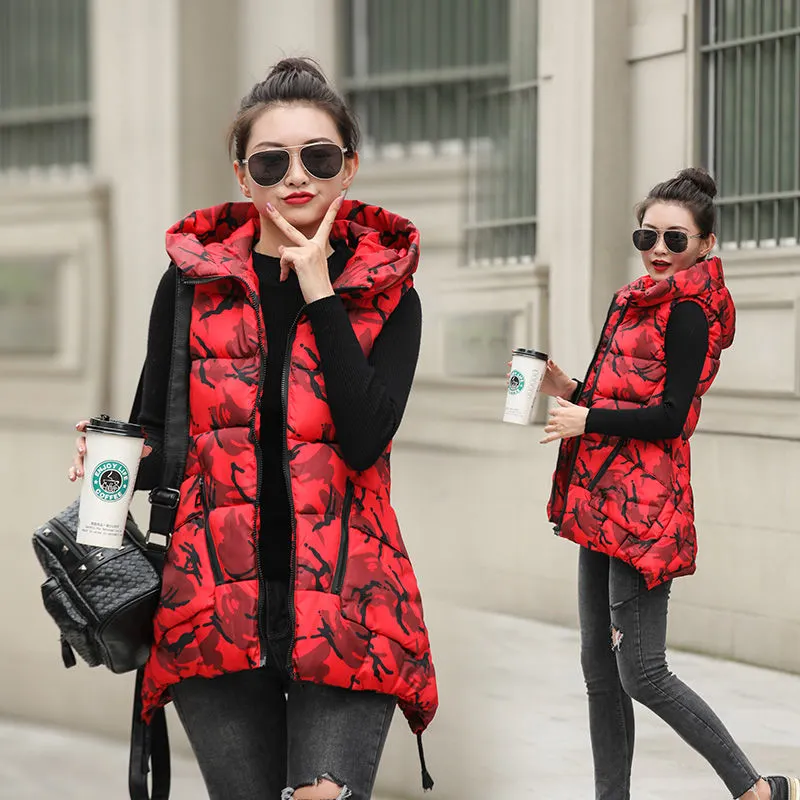 2021 Autumn And Winter Women Vest Thick New Student Cotton Coats Plus Size 5XL Lady Clothing Warm