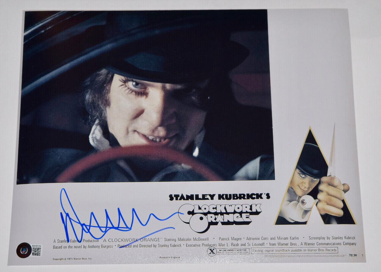 Malcolm McDowell Signed Autograph 11x14 Photo Poster painting A Clockwork Orange Beckett BAS COA