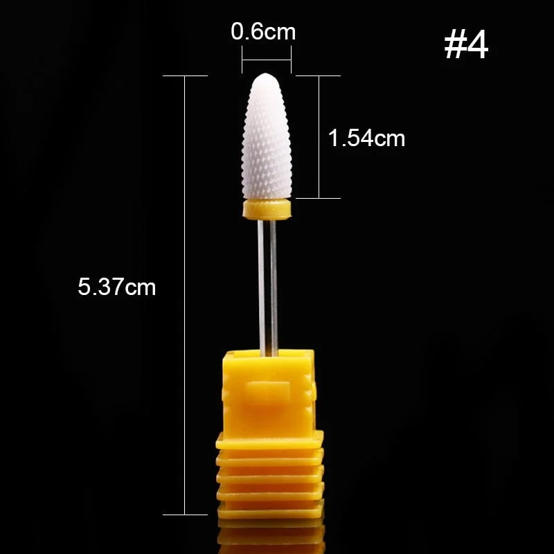 1Pc Ceramic Nail Drill Bits Nail Milling Cutter Bits Electric Drill Machine For Manicure Pedicure Equipment Accessory Tools-Nail Inspo