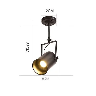 Surface Mounted Black Vintage Ceiling Lights With LED Dining Room Kitchen Fixtures Lamp Coffee Restaurant Decor Home Lighting