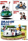 Motorcycle Series Son Goku Family with LED - Dragon Ball Resin Statue - GD Studios