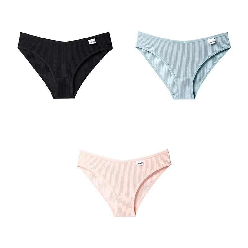 3pcs Women Panties Cotton Underwear For Woman Briefs Female Panties Cotton Lady Lingerie Intimates Women's Underwear BANNIROU