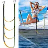 Boat Ladders Foldable Water Ladder Marine Rope Ladder for Fishing Boarding Swim