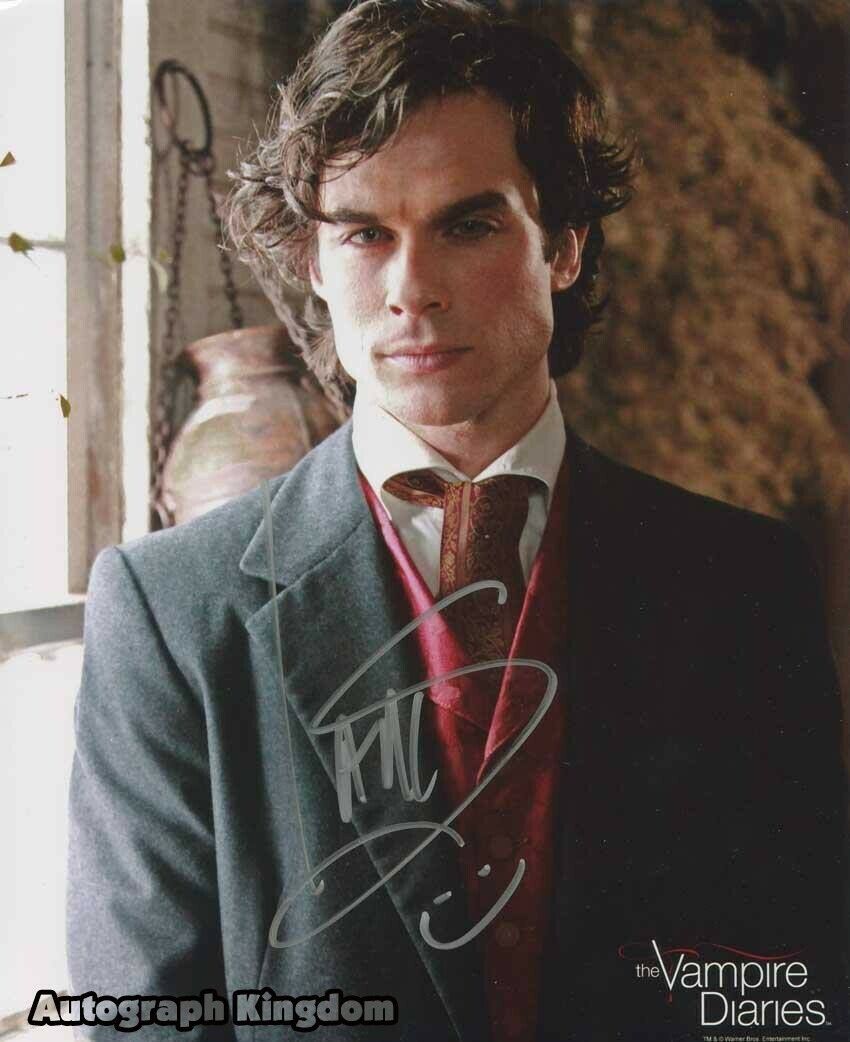 Ian Somerhalder The Vampire Diaries / V Wars   8 x 10 Autographed Photo Poster painting (PP)