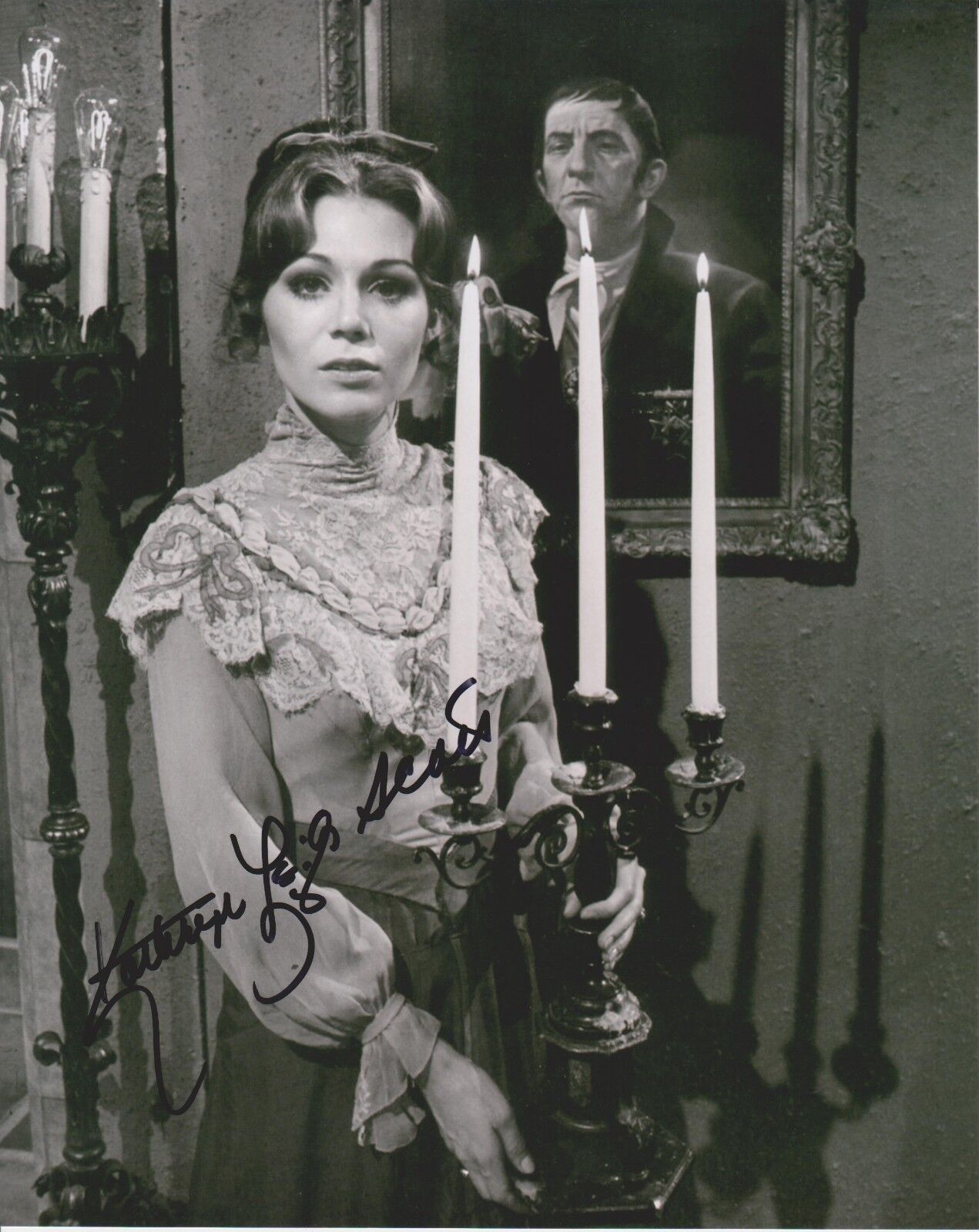 Kathryn Lee Scott Original Autographed 8X10 Photo Poster painting - Dark Shadows