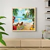 uk.everydayedeals (Limited Stock)Paint By Number - Oil Painting - Happy Time (40*40Cm)
