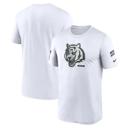 Men's Cincinnati Bengals  White 2024 Salute To Service Legend Performance T-Shirt