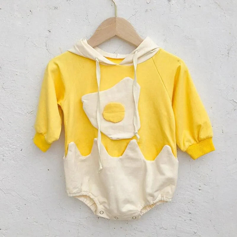 Newborn Baby Boys Girls Long Sleeve Hooded Loving Heart Rompers Clothes 2020 Spring Autumn Baby Toddler Boys Girls Jumpsuits