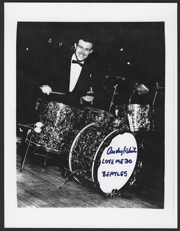 ANDY WHITE THE BEATLES Drummer Signed Photo Poster paintinggraph Pop Star 'Love Me Do' preprint