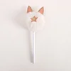 6PCS Creative Fluffy Cat Ears 0.5mm Gel Pen Y2K Trend Portable School Student Home Office Cute Stationery Gift