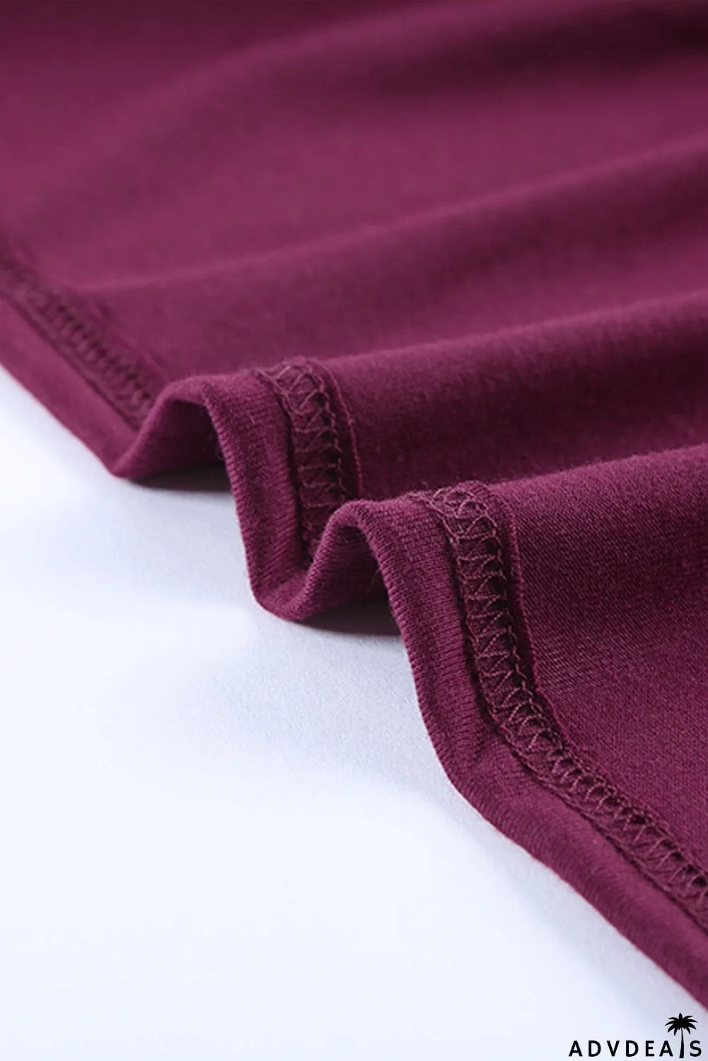 Burgundy Crew Neck Sleeveless Twist Hollow-out Bodycon Mini Dress