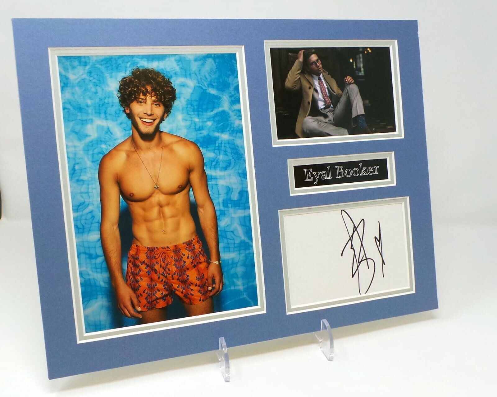 Eyal BOOKER Signed Mounted Photo Poster painting Display AFTAL COA Reality Star, Love Island