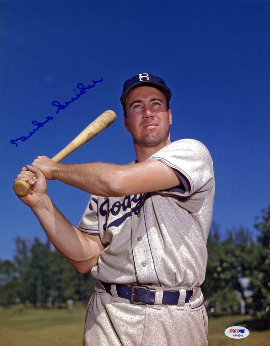 Duke Snider SIGNED 11x14 Photo Poster painting Brooklyn LA Dodgers PSA/DNA AUTOGRAPHED HOF