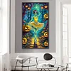(40*70cm)Halloween Ballet Girl - Round AB Drill Diamond Painting
