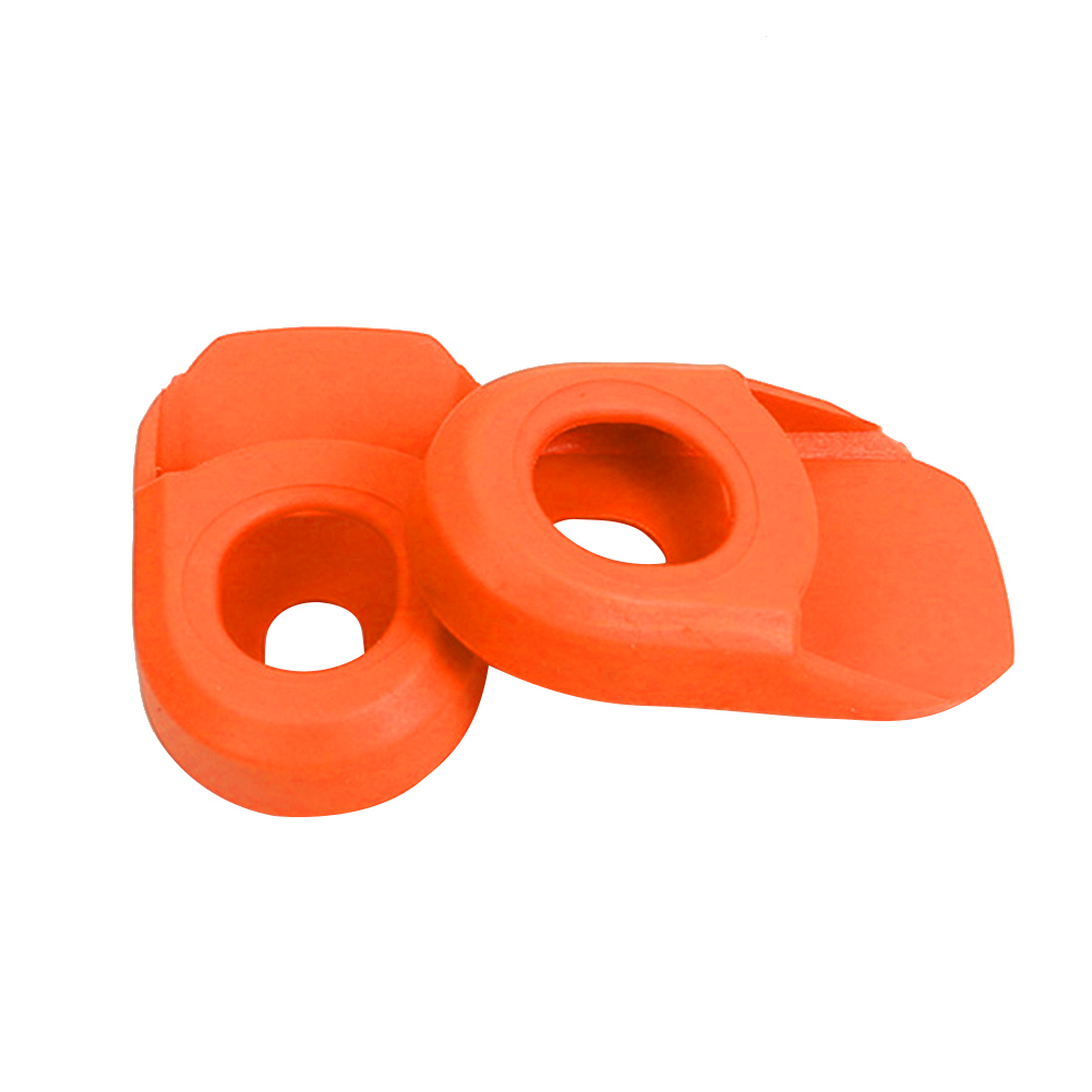 

2x MTB Bike Crank Protective Cover Silicone Bicycle Crankset Case (Orange), 501 Original