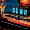 Digital Nixie Glow Tube Clock Metal Wood RGB Table Clock LED Silent Luxury Electronic Desktop Clocks Vintage Digital Watch Gift