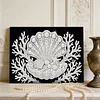 DIY Pearl Painting Shell for Home Wall Decor with Frame(20x30cm)