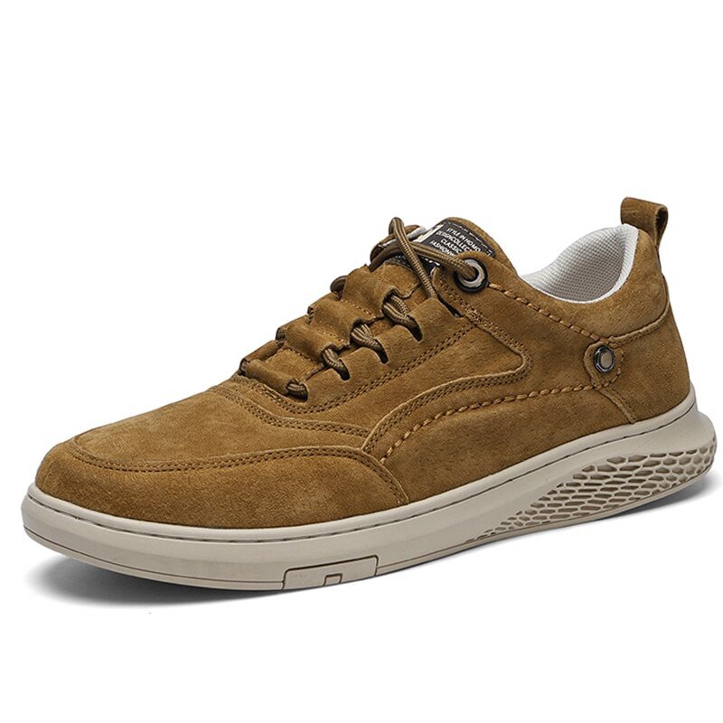 Classic Men's Casual Shoes Cow Genuine Leather Breathable Men's Sneakers Leather Outdoor Non-slip Men's Moccasins Men's Shoes