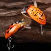 5Pcs Cicada Bait 3.8cm 4g Fishing Lure Artificial Ladybug Fishing Bait Hard Bait