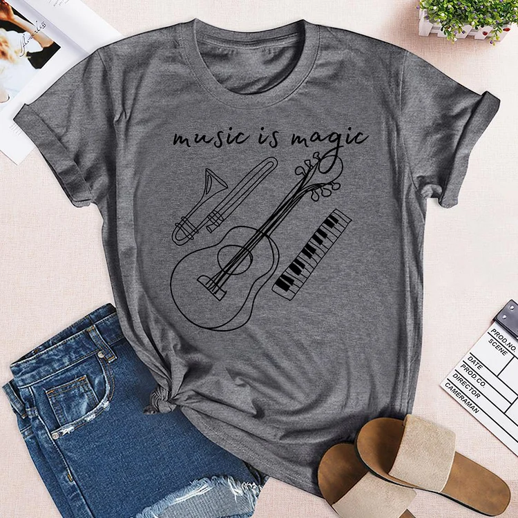 Music is magic T-Shirt-03449-Annaletters