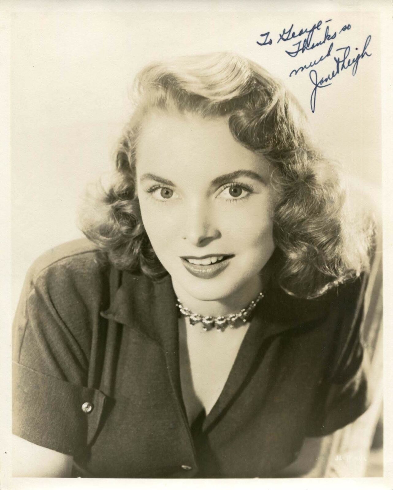 Janet Leigh AUTHENTIC autograph, signed vintage Photo Poster painting