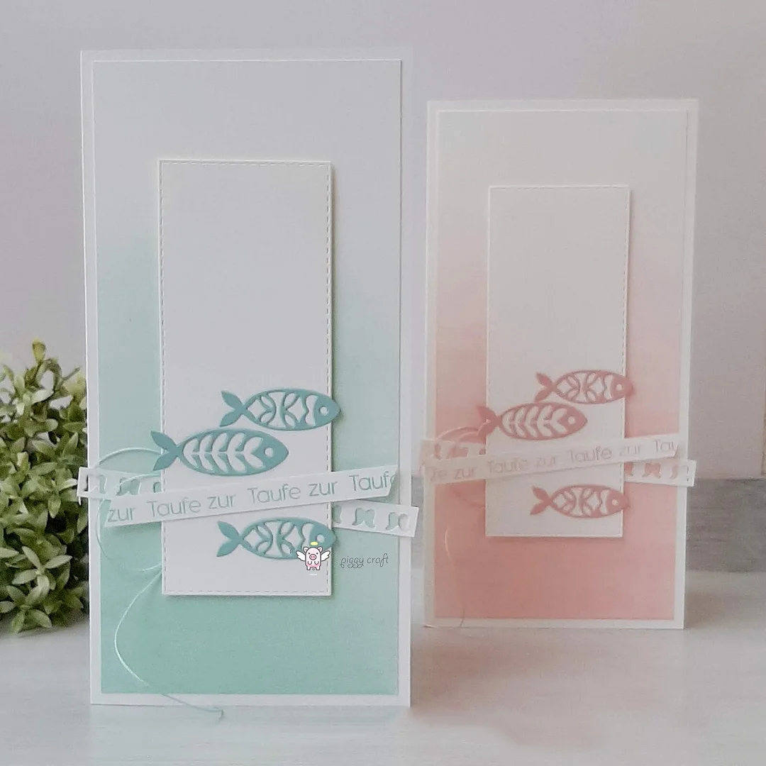 Piggy Craft metal cutting dies cut die mold Pattern fish decoration Scrapbook paper craft knife mould blade punch stencils dies