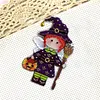 Witch DIY Cross Stitch Kit 14CT Thread Art Needlework Fridge Magnets 7x11cm tapestrymarket