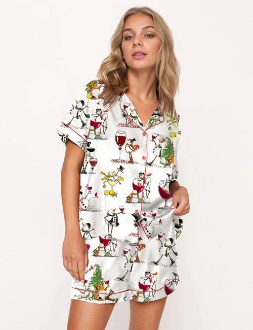 Winey Snowman Pajama Set