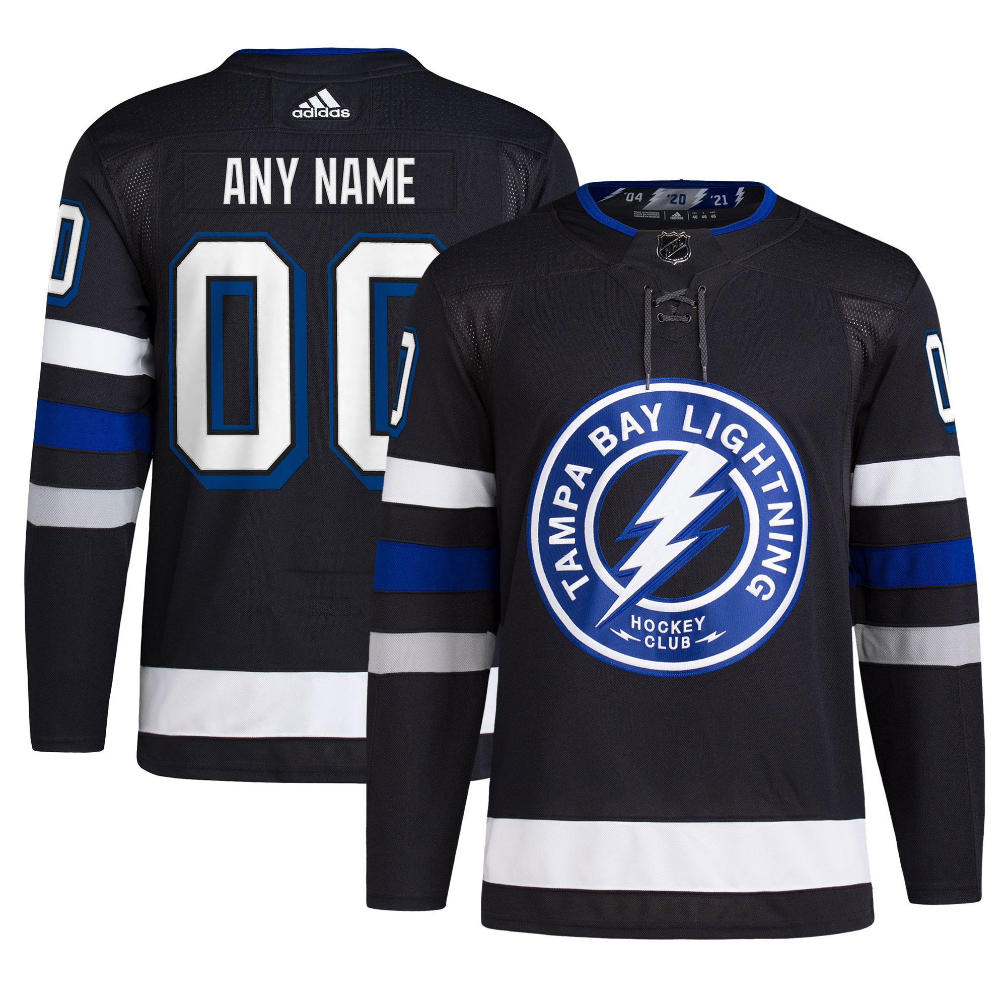 Tampa Bay Lightning  Alternate Primegreen  Custom Jersey – Black mysite