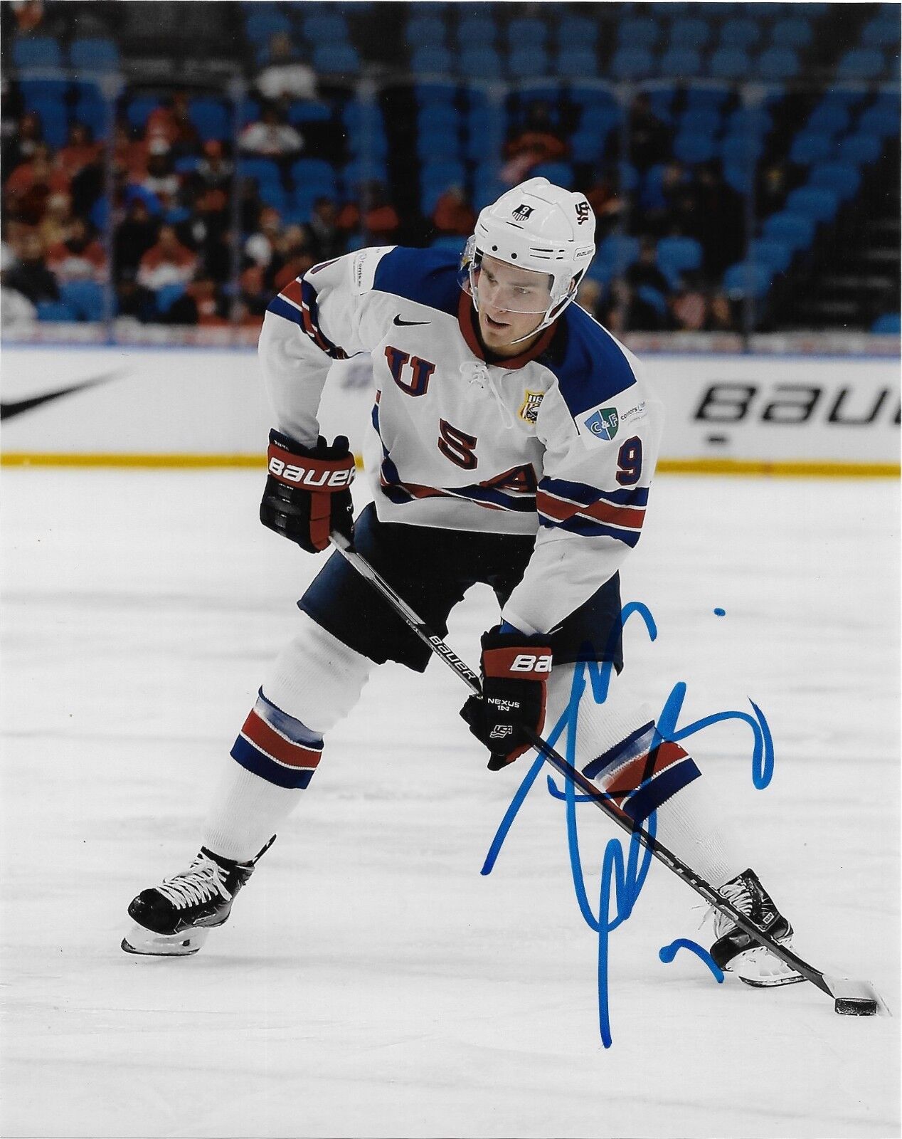 Team USA Josh Norris Signed Autographed 8x10 Photo Poster painting COA #4