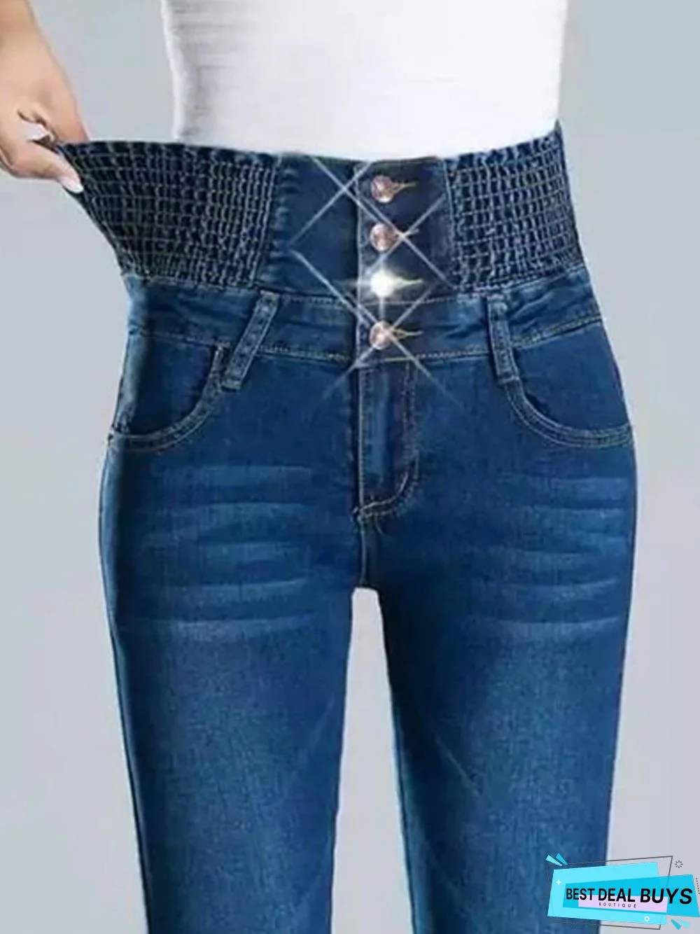 Casual Tight High Elasticity Jeans