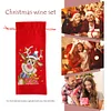 5D DIY Special Shaped Drill Diamond Painting Christmas Deer Wine Bottle Bags Covers Kits