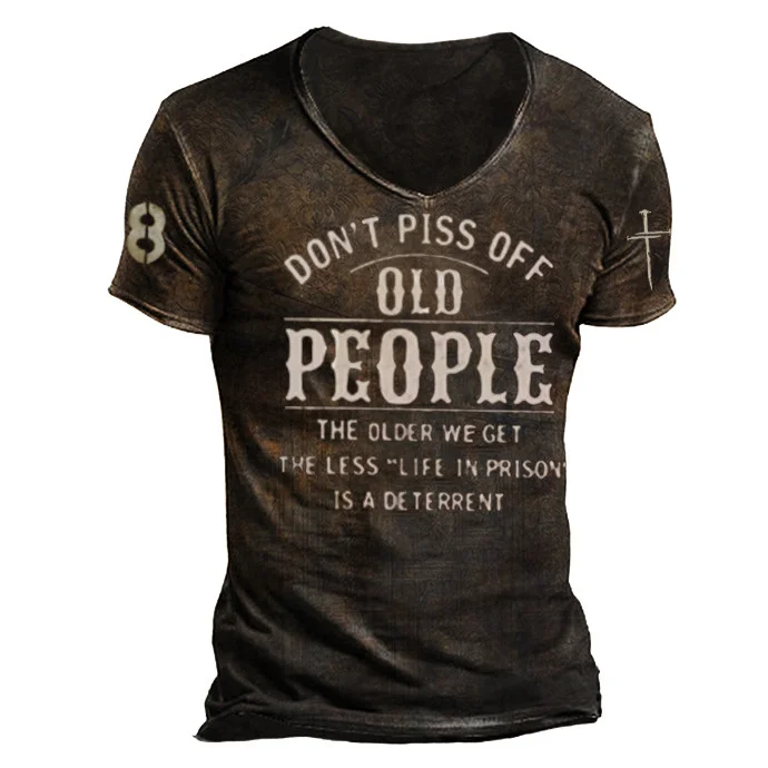 Don't Piss Off Print T-shirt / [viawink] /