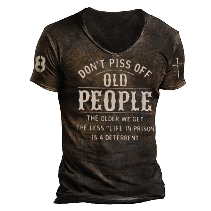 Don't Piss Off Print T-shirt / [viawink] /