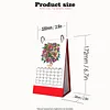 Bouquet Diamond Art Monthly Flip Tabletop Calendar January 2027 - December 2027 Small Desktop Calendar Planner for Living Room Bedroom Office Desk Gift Giving