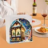 Christmas Acrylic DIY 5D Diamond Art Painting Napkin Holder Table Decor (Street)