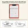 Foldable A4 clipboard, thin and sturdy, can stand upright, write baffle, loose-leaf document booklet