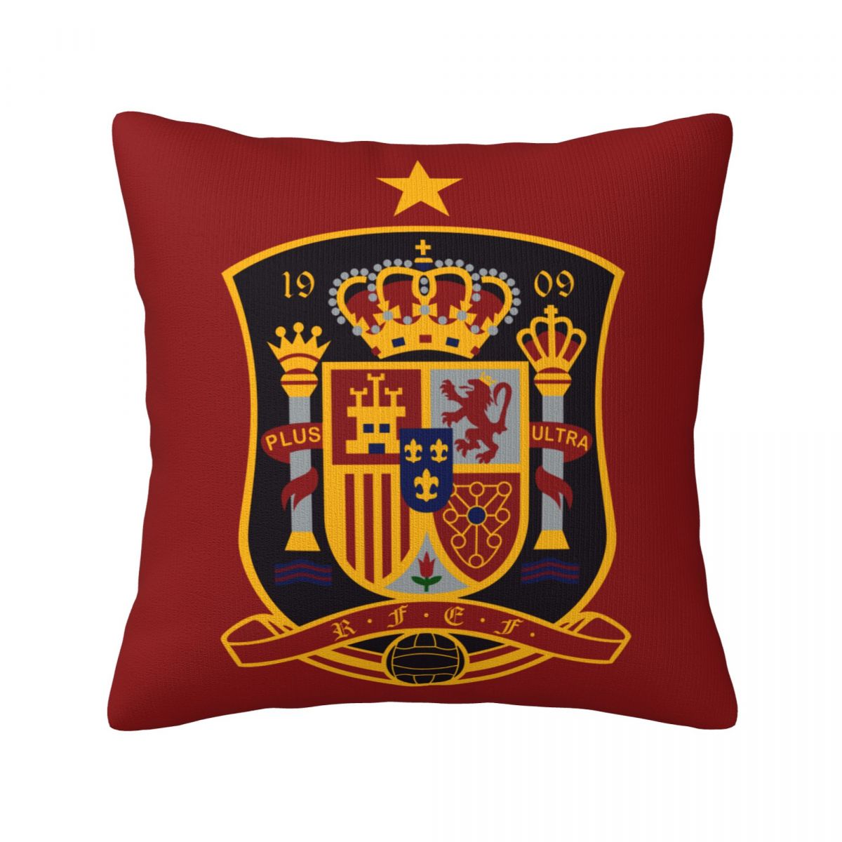 Spain National Football Team Short Plush Cushion for Home Decor