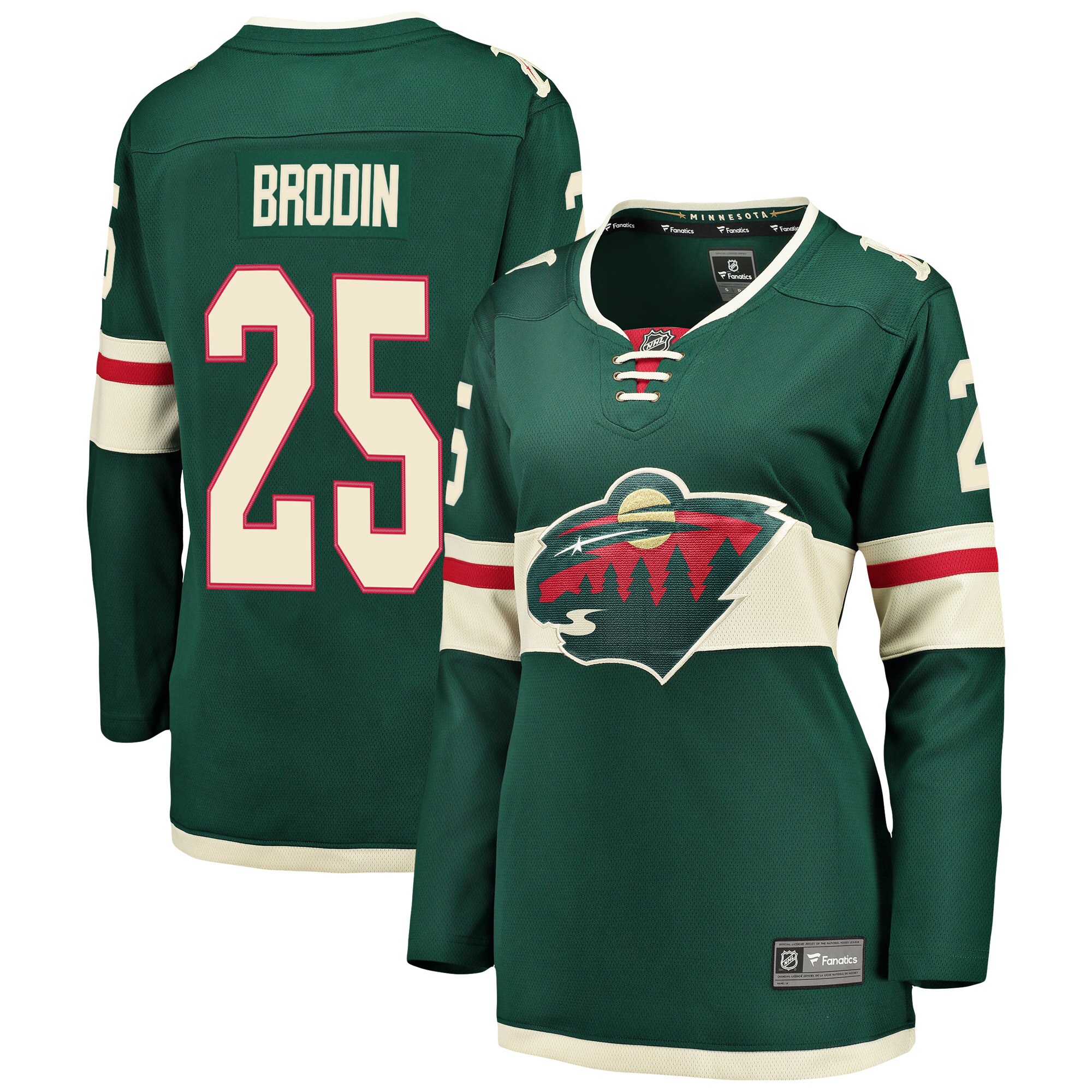 Jonas Brodin Minnesota Wild Fanatics Women&rsquo;s Breakaway   Jersey &ndash; Green mysite