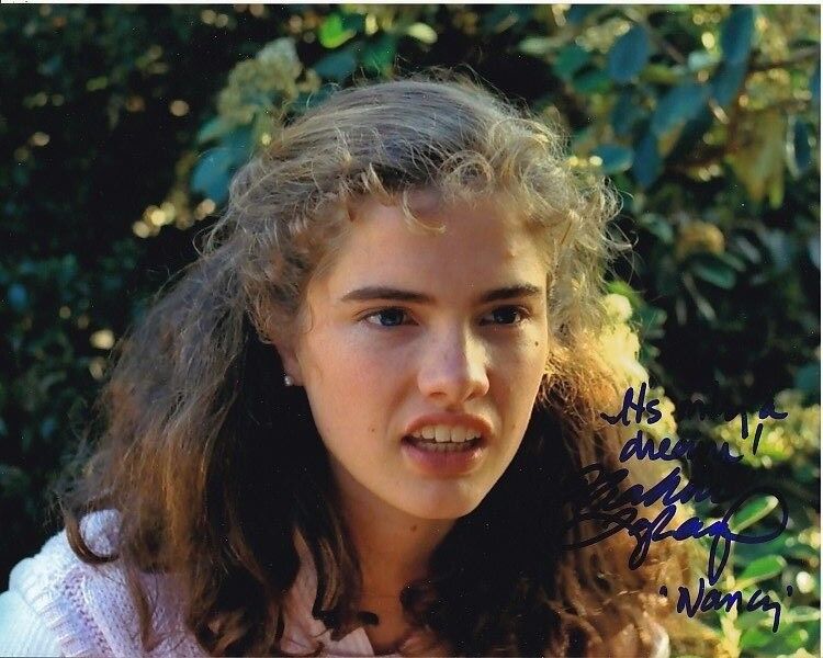 HEATHER LANGENKAMP Signed A NIGHTMARE ON ELM STREET NANCY THOMPSON Photo Poster painting