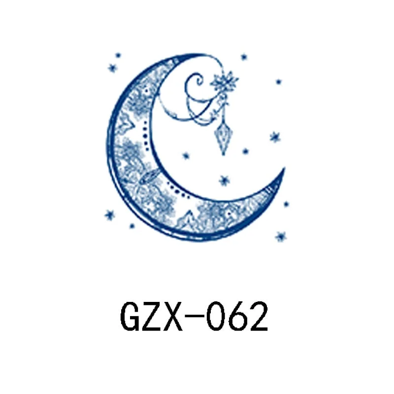 Herbal Semi-Permanent Tattoo Sticker Net Red Tattoo Sticker Waterproof Sweat Lasting Herbal Tattoo Sticker