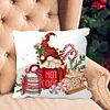Christmas Gnome-11CT Stamped Cross Stitch Pillowcase 45*45cm/17.72*17.72in