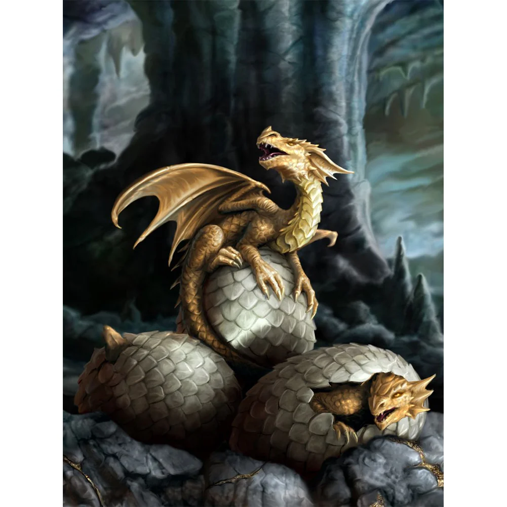 Dragon - 11CT Stamped Cross Stitch(40*50cm)