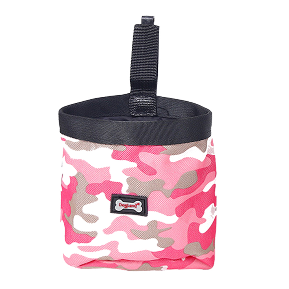 

Camouflage Pet Dog Puppy Training Pouch Walking Treat Snack Bag Dispenser, Pink, 501 Original